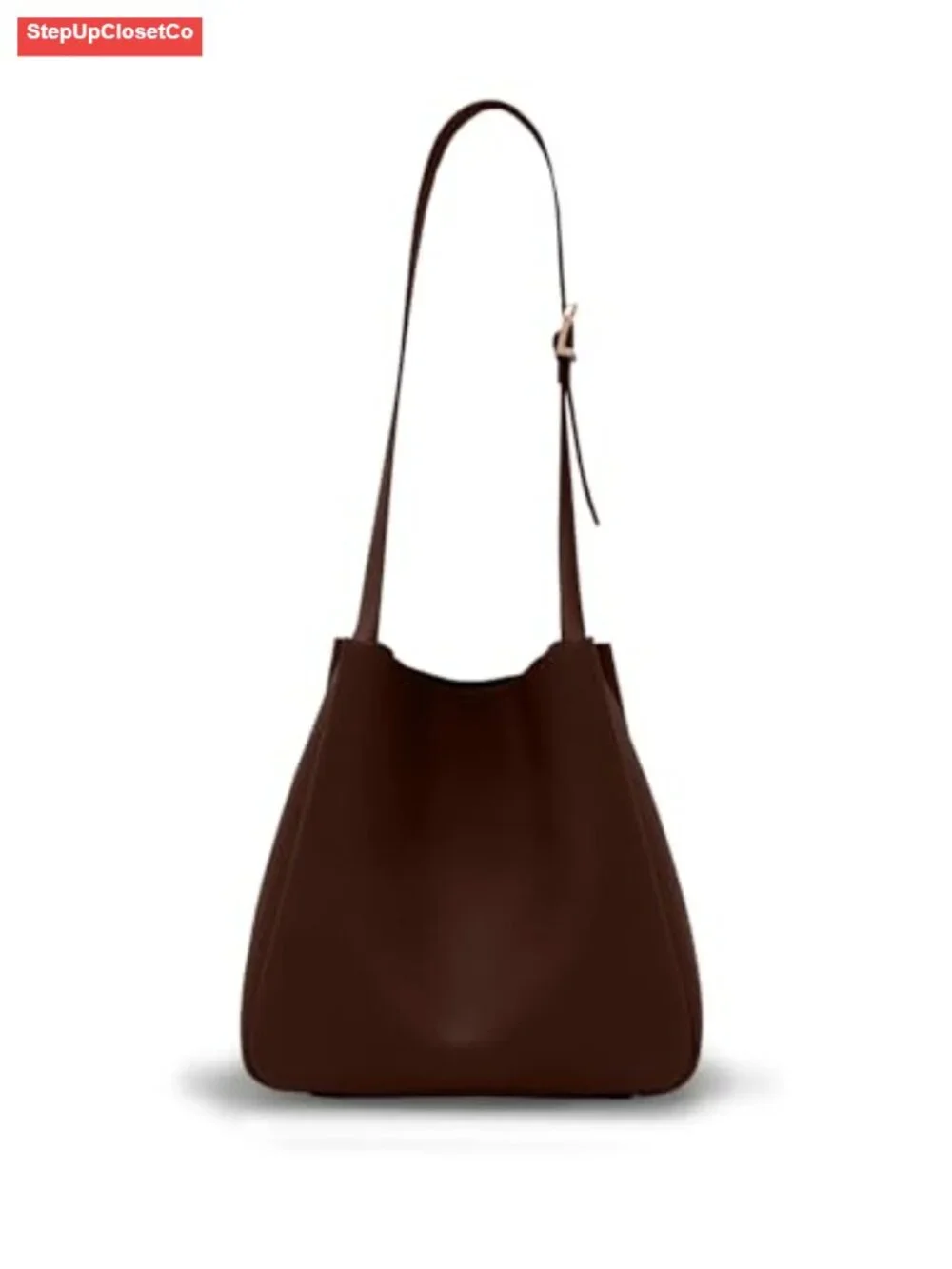Women's Slouchy Hobo Shoulder Bag - Vegan PU Leather Tote Purse